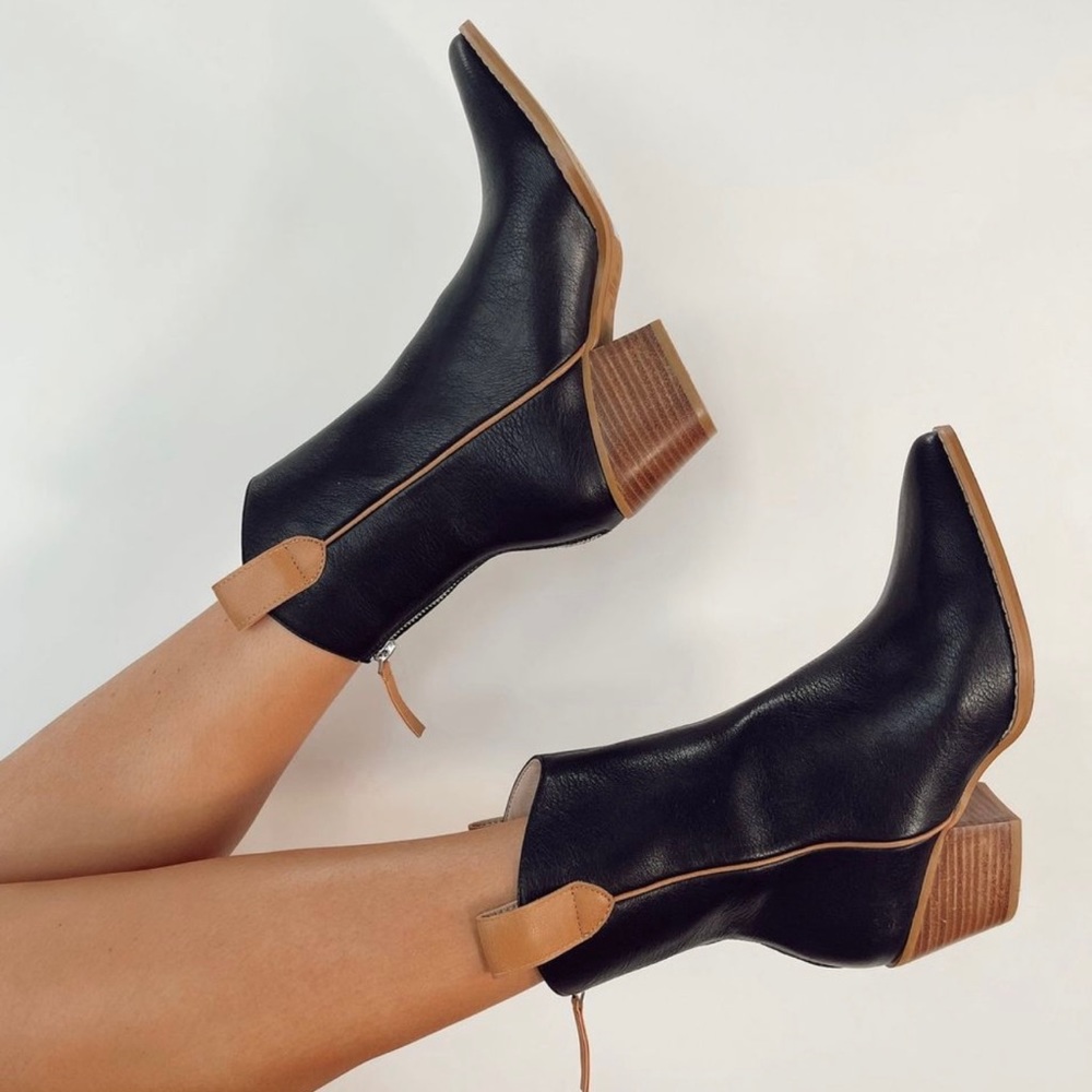 NASH Western Booties | BLACK